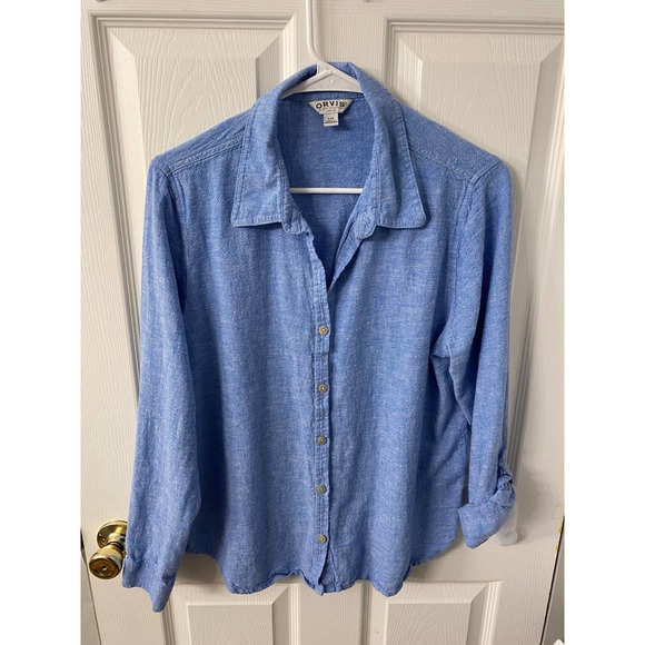 Orvis Women's Casual Button Up Shirt Size Large - Picture 1 of 7
